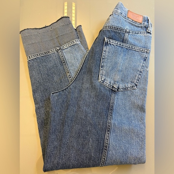 BDG Urban Outfitters s 27 High Rise Modern Boyfriend Women Jeans Two-Tone Blue - Picture 3 of 7